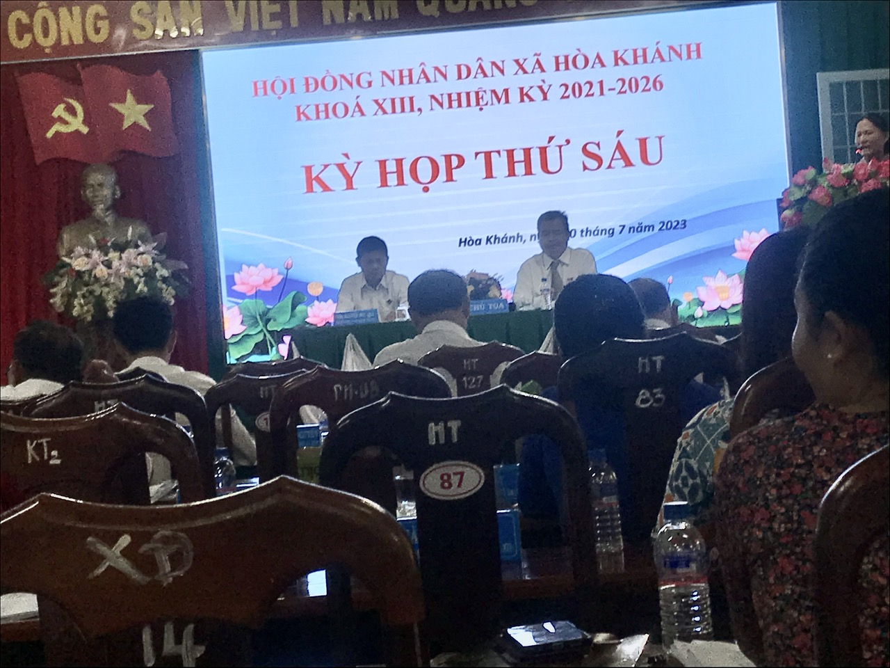 HĐND xã Hòa Khánh tổ chức kỳ họp thứ 6, khóa XIII, nhiệm kỳ 2021 – 2026.