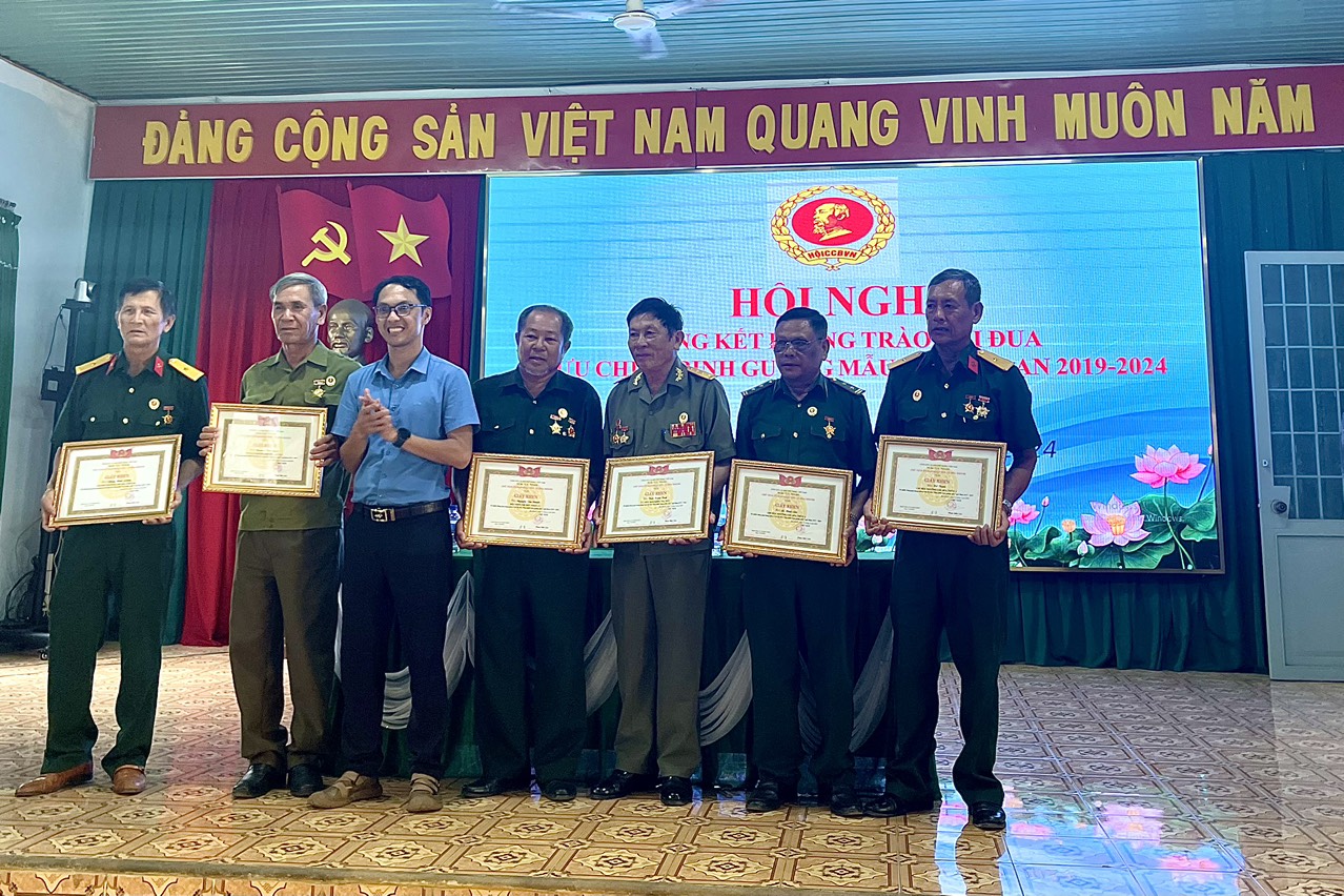 Hội Cựu chiến binh xã  Hoà Khánh tổ chức hội nghị tổng kết phong trào thi đua “Cựu chiến binh gương mẫu”, giai đoạn 2019-2024