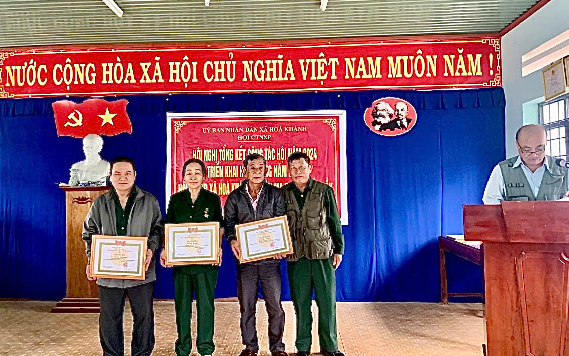 Hội Cựu Thanh niên Xung phong xã Hoà Khánh  tổng kết công tác hội năm 2024