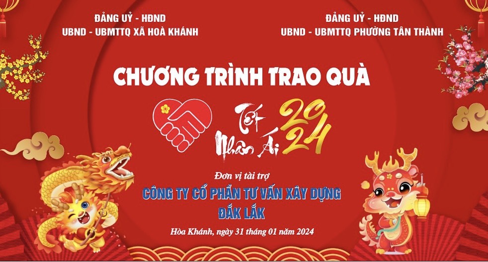 THĂM, TẶNG QUÀ ĐƠN VỊ KẾT NGHĨA DỊP TẾT NGUYÊN ĐÁN GIÁP THÌN 2024